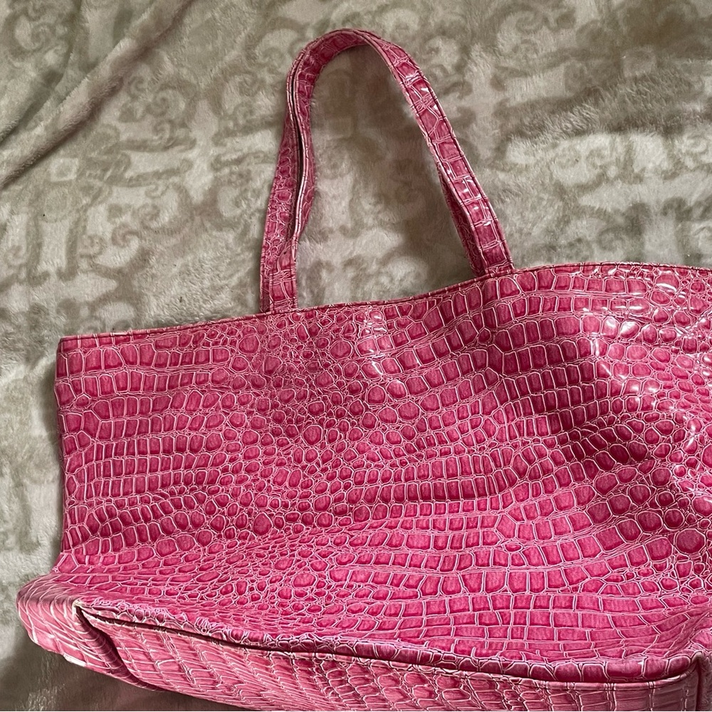 Bath & Body Works Pink Embossed Tote